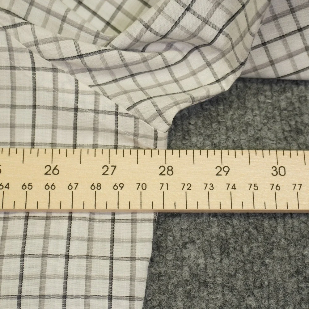 UNTUCKit Button Down Shirt Mens XXXL White Grey Check Seiler Wrinkle Free